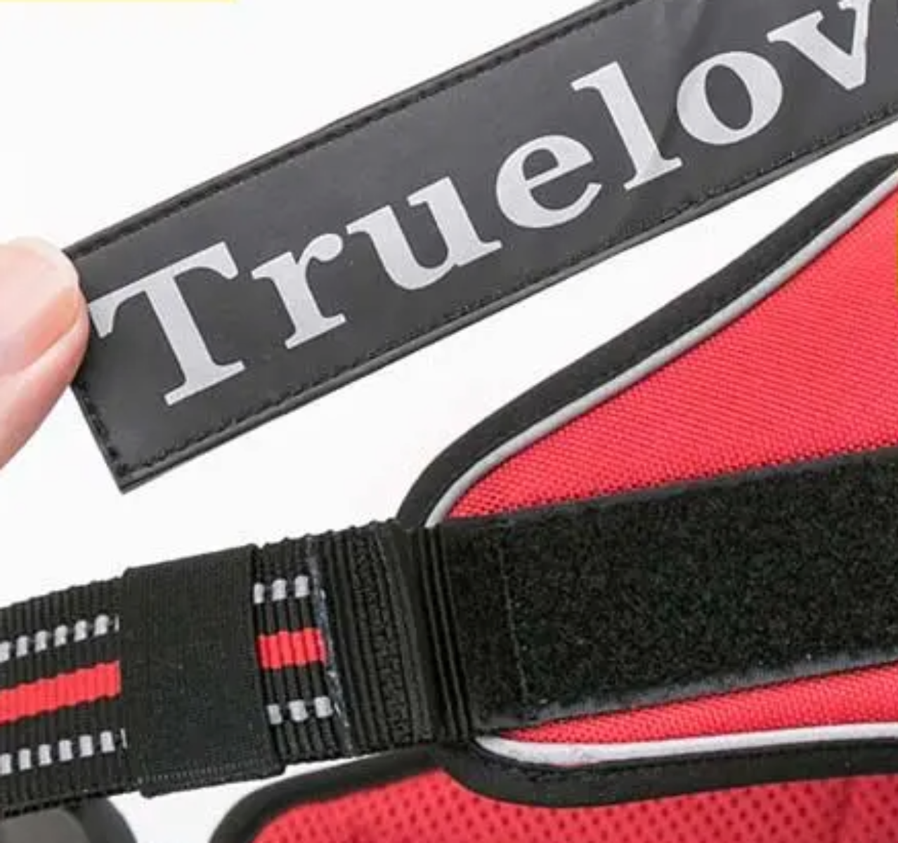 Robustes Hundegeschirr mit Klettflächen zur Personalisierung