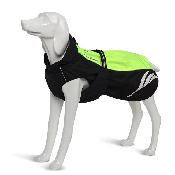 Hunde Regenjacke in Schwarz für Outdoor-Spaziergänge