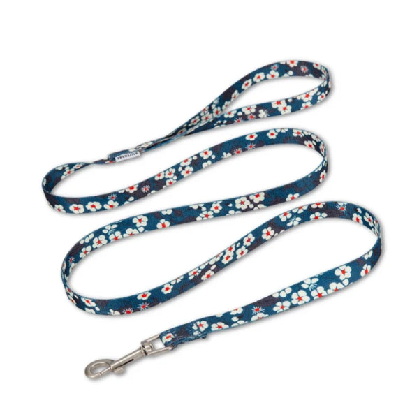 Leichte und bequeme Hundeleine in floralem Design