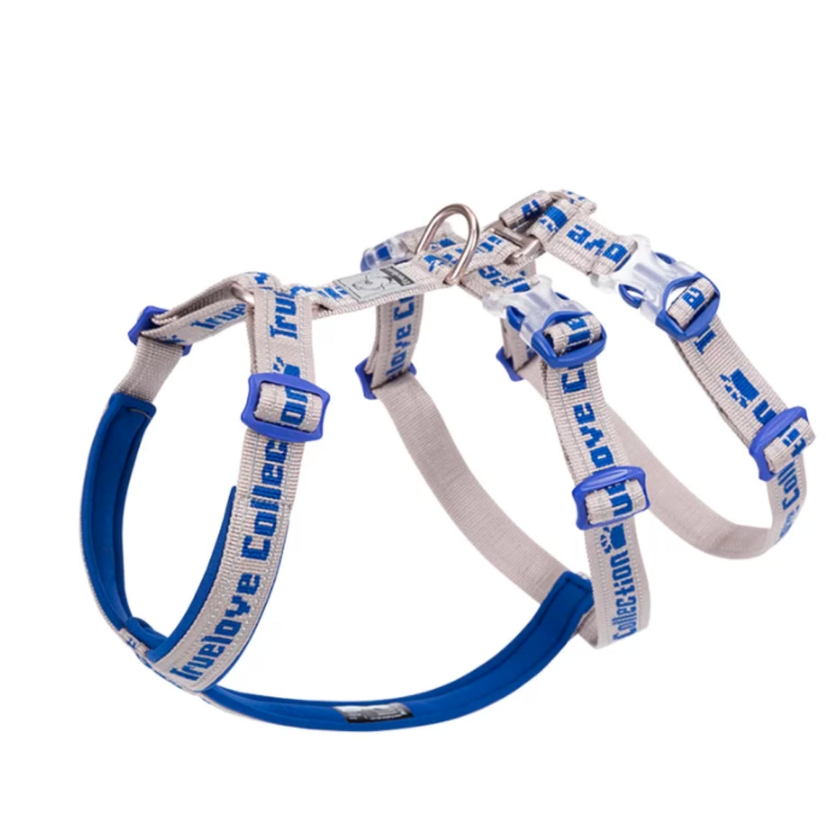 Leichtes und strapazierfähiges Hundegeschirr in Royalblau für Outdoor-Aktivitäten