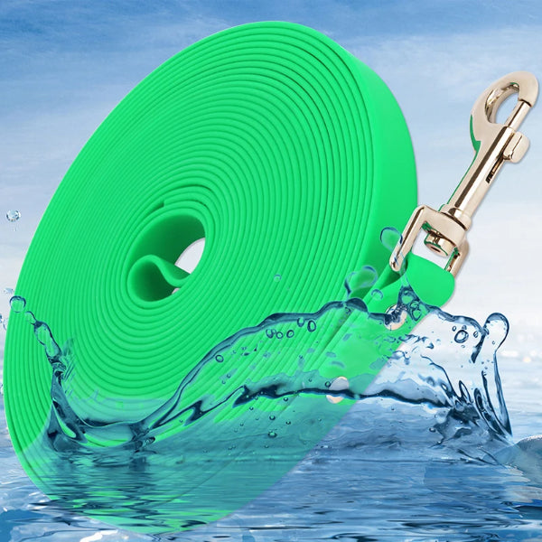 Outdoor-Training mit langer PVC-Rückrufleine