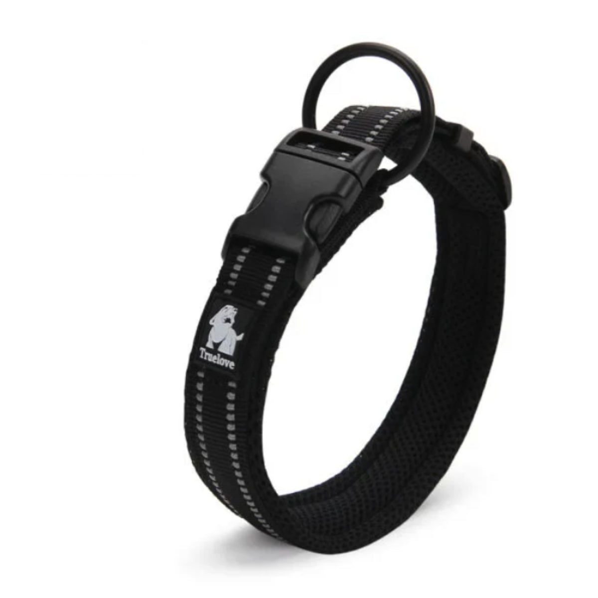 Reflektierende Hundehalsband in Schwarz