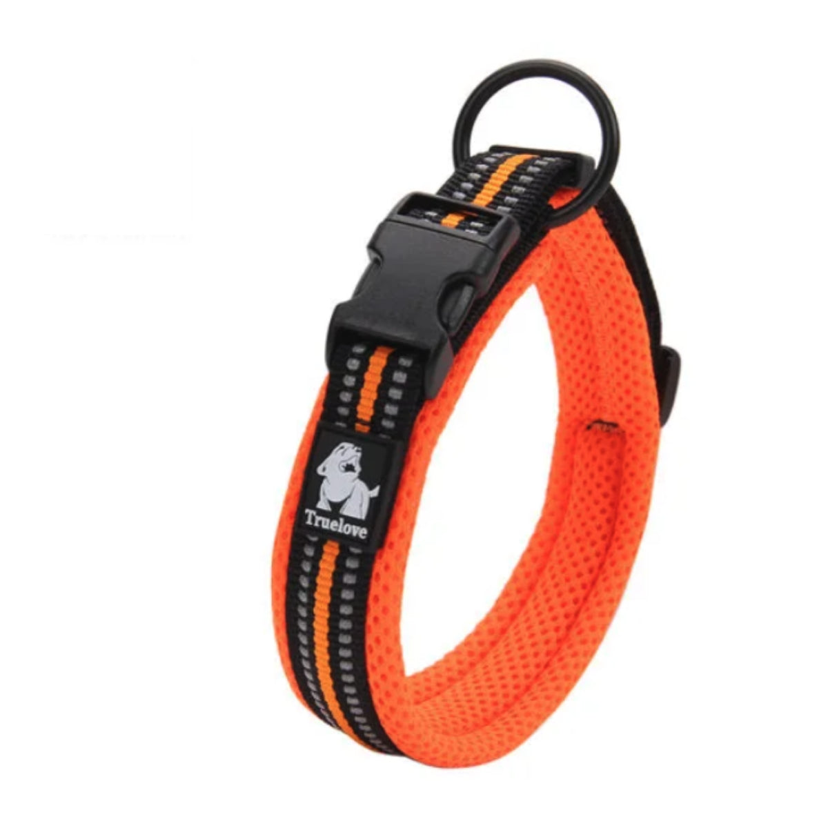 Verstellbares Nylon-Hundehalsband mit weicher Mesh-Polsterung